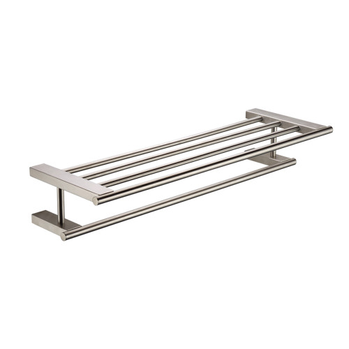 Alfi AB9564-BN Brushed Nickel 26 inch Towel Bar & Shelf