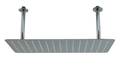 ALFI 20" Rectangular Polished Solid Stainless Steel Ultra Thin Rain Shower Head - RAIN2012-PSS