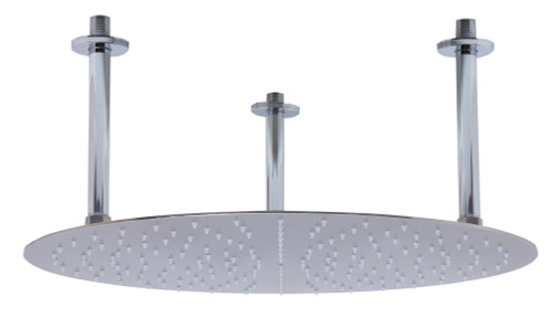 Alfi RAIN20R-BSS 20" Round Brushed Solid Stainless Steel Ultra Thin Rain Shower Head