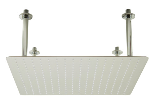ALFI 20" Square Brushed Solid Stainless Steel Ultra Thin Rain Shower Head - RAIN20S-BSS