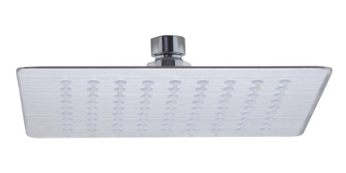 ALFI Solid Brushed Stainless Steel 8" Square Ultra Thin Rain Shower Head - RAIN8S-BSS