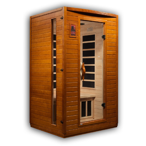 Golden Designs Dynamic Versailles 2-person Low EMF (Under 8MG) FAR Infrared Sauna (Canadian Hemlock) - DYN-6202-03
