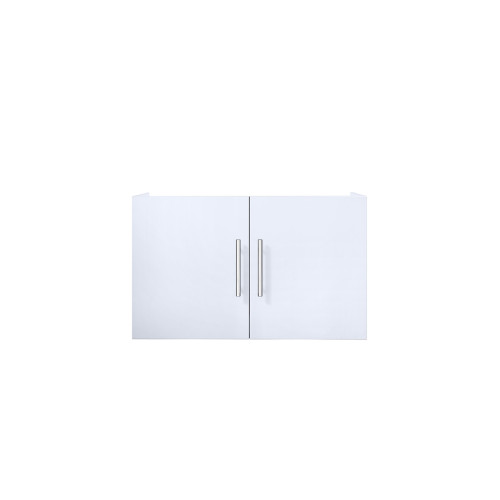Lexora Geneva 30" Glossy White Wall Mount Vanity Cabinet Cabinet Only