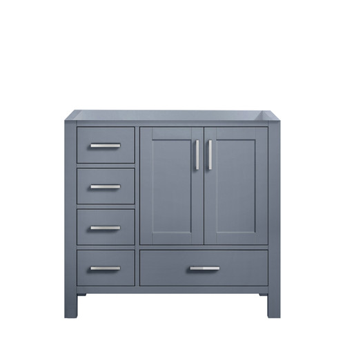 Lexora Jacques 36" Dark Grey Vanity Cabinet Cabinet Only - Right Version