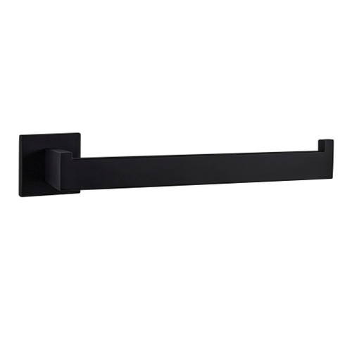 Lexora Bagno Lucido Stainless Steel Towel Holder - Matte Black
