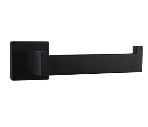 Lexora Bagno Lucido Stainless Steel Toilet Paper Holder - Matte Black
