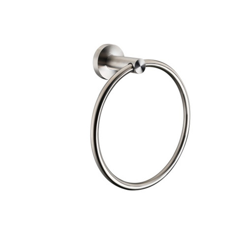 Lexora Bagno Nera Stainless Steel Towel Ring - Satin Nickel