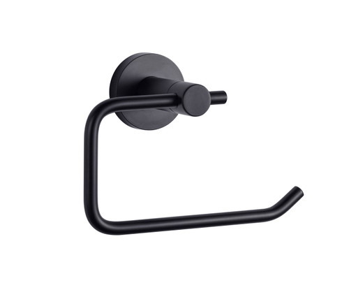 Lexora Bagno Nera Stainless Steel Toilet Paper Holder - Matte Black