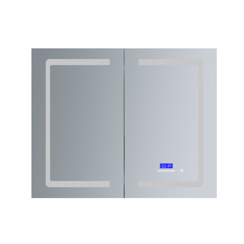 Lexora Bracciano 36" Wide x 32" High LED Medicine Cabinet w/ Defogger