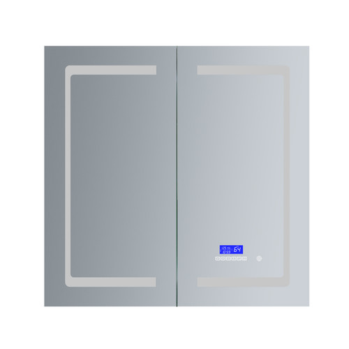 Lexora Bracciano 36" Wide x 36" High LED Medicine Cabinet w/ Defogger