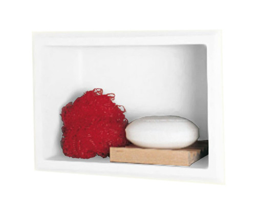 Swanstone Recessed Bathroom Shelf in Bisque - 10-3/4" H x 7-1/2" W - AS01075.018