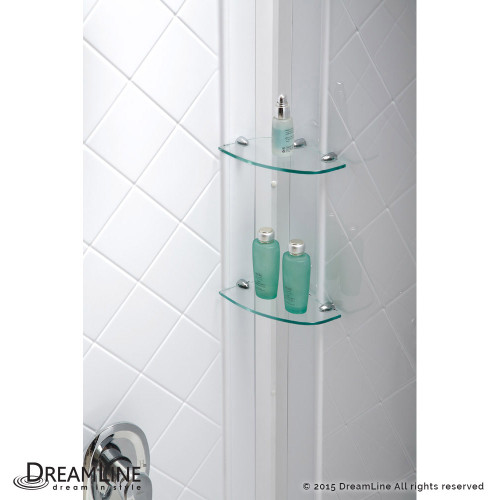 DreamLine Prime 36 in. x 76 3/4 in. Semi-Frameless Frosted Glass Sliding Shower Enclosure in Oil Rubbed Bronze, Base and Backwall