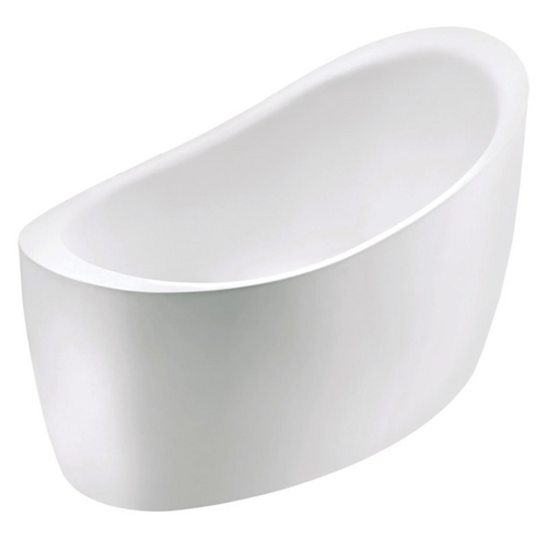 Kingston Brass VTOV512730S  Aqua Eden  51 Inch Acrylic Freestanding Tub with Seat and Drain, Glossy White