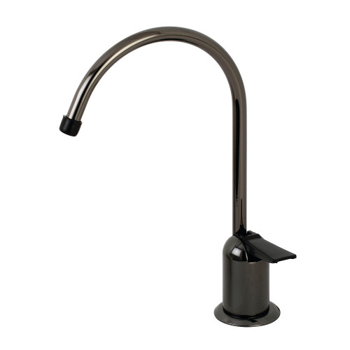 Kingston Brass NK6190 Water Onyx Single Handle Cold Water Filtration Faucet, Black Stainless Steel