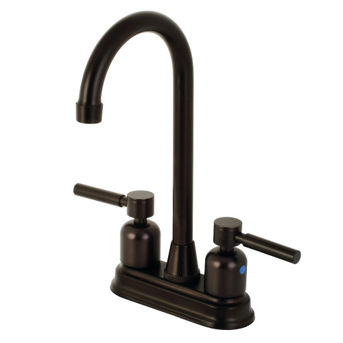 Kingston Brass KB8495DL Concord Two Handle Bar Faucet, Oil Rubbed Bronze