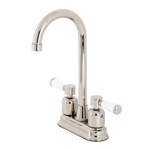 Kingston Brass KB8496DPL Paris Two Handle Bar Faucet, Polished Nickel