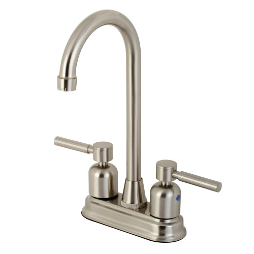 Kingston Brass KB8498DL Concord Two Handle Bar Faucet, Brushed Nickel