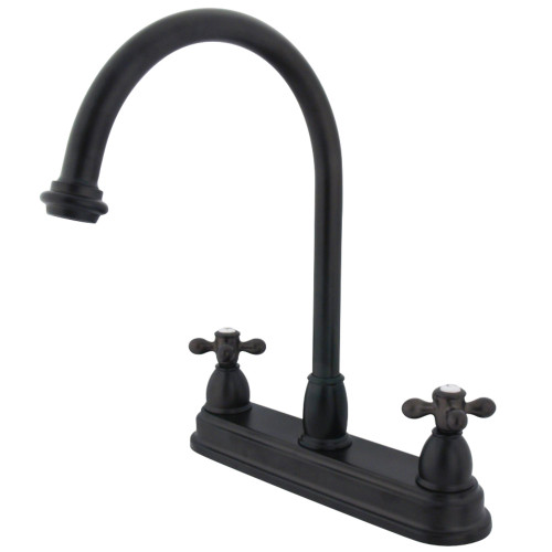 Kingston Brass KB3745AX Restoration Centerset Kitchen Faucet, Oil Rubbed Bronze