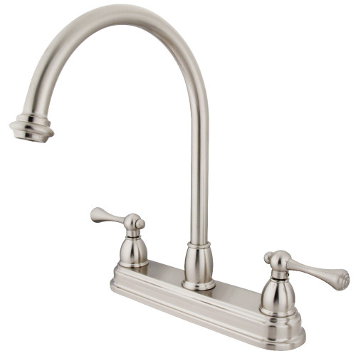 Kingston Brass KB3748BL 8-Inch Centerset Kitchen Faucet, Brushed Nickel