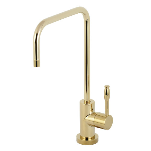 Kingston Brass KS6192NKL Nustudio Single Handle Cold Water Filtration Faucet, Polished Brass