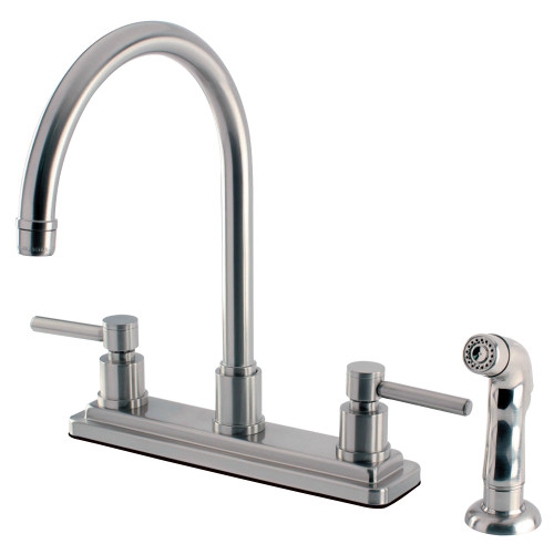 Kingston Brass KS8798DL Concord 8-Inch Centerset Kitchen Faucet, Brushed Nickel