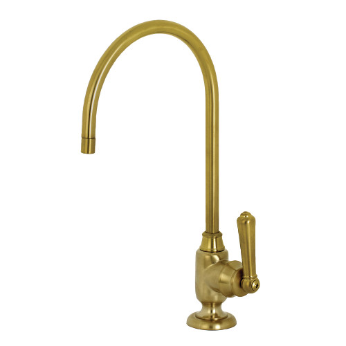 Kingston Brass KS5197NML Magellan Single Handle Water Filtration Faucet, Brushed Brass