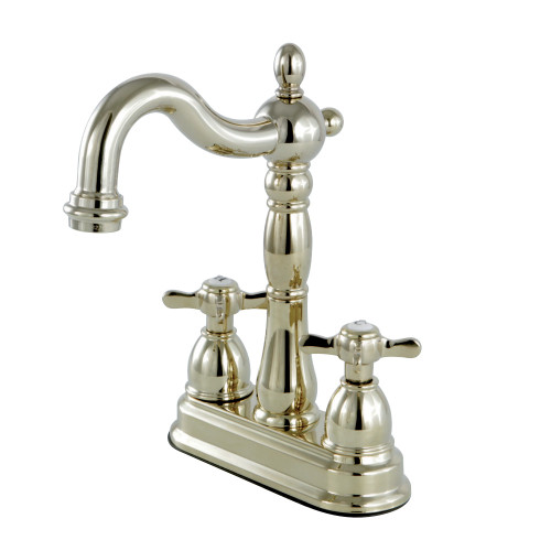 Kingston Brass KB1492BEX Essex Two-Handle Bar Faucet, Polished Brass