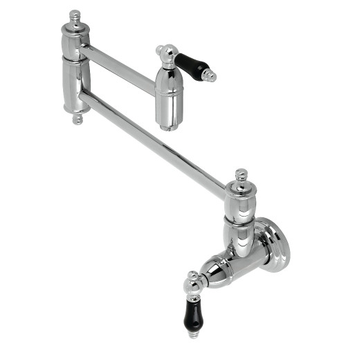 Kingston Brass KS3101PKL Duchess Wall Mount Pot Filler, Polished Chrome