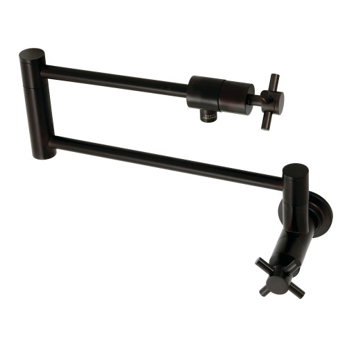 Kingston Brass KS4105DX Concord Wall Mount Pot Filler, Oil Rubbed Bronze