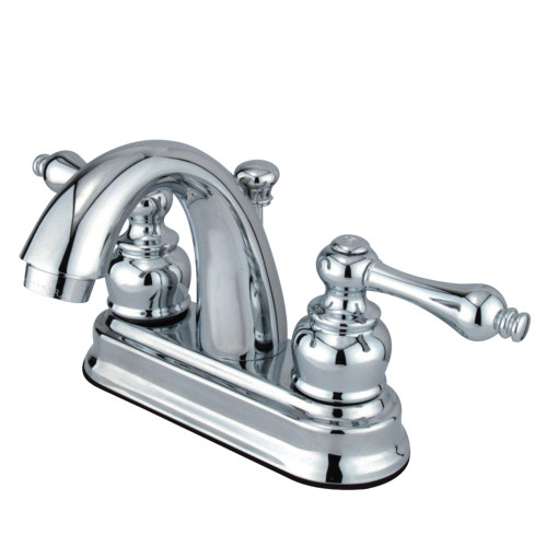 Kingston Brass KB5611AL Restoration 4 in. Centerset Bathroom Faucet, Polished Chrome