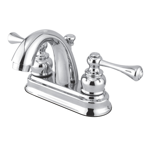 Kingston Brass GKB5611BL 4 in. Centerset Bathroom Faucet, Polished Chrome