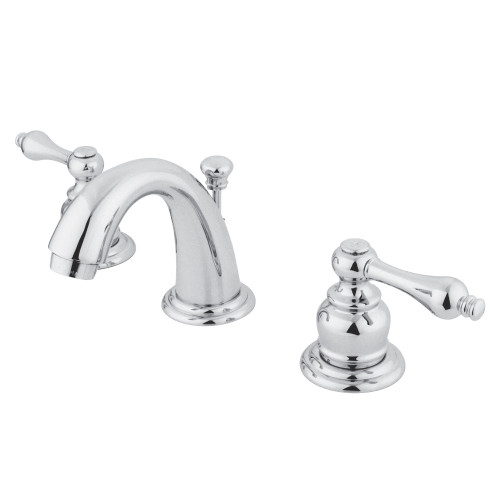 Kingston Brass GKB911AL English Country Widespread Two Handle Bathroom Faucet, Polished Chrome