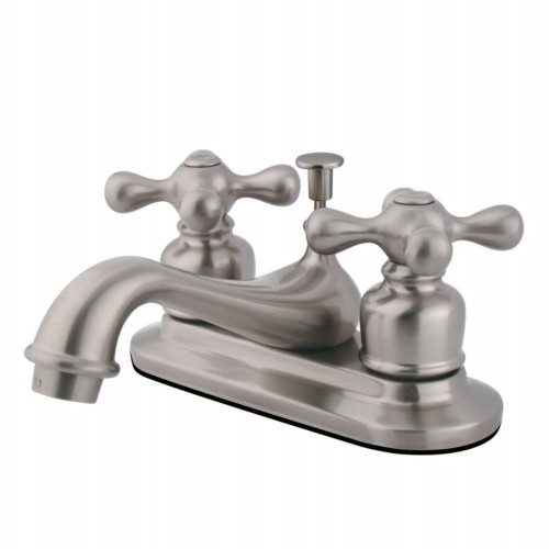 Kingston Brass GKB608AX Restoration 4" Centerset Bathroom Faucet, Brushed Nickel