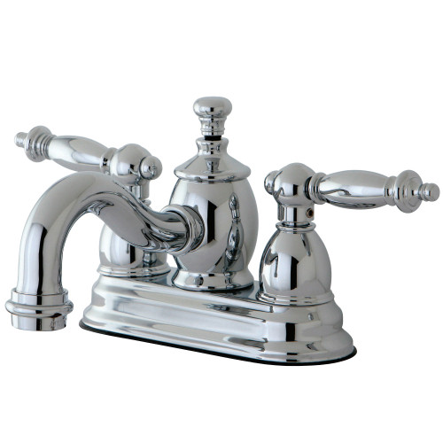 Kingston Brass KS7101TL Templeton 4 in. Centerset Bathroom Faucet, Polished Chrome