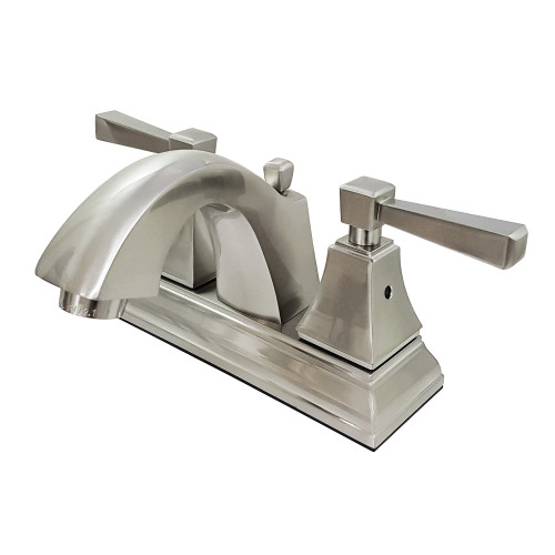 Kingston Brass Fauceture   FSC4648DL 4 in. Centerset Bathroom Faucet, Brushed Nickel