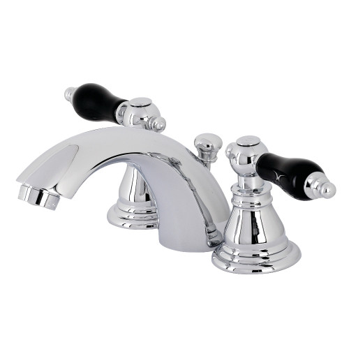 Kingston Brass KB951AKL Duchess Widespread Bathroom Faucet with Plastic Pop-Up, Polished Chrome