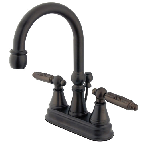 Kingston Brass KS2615GL 4 in. Centerset Bathroom Faucet, Oil Rubbed Bronze