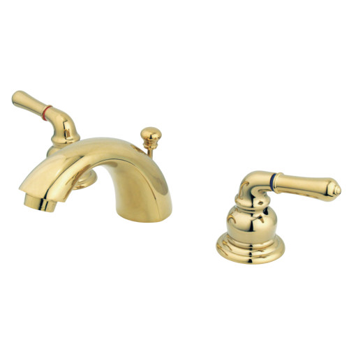 Kingston Brass GKB952 Mini-Widespread Bathroom Faucet, Polished Brass