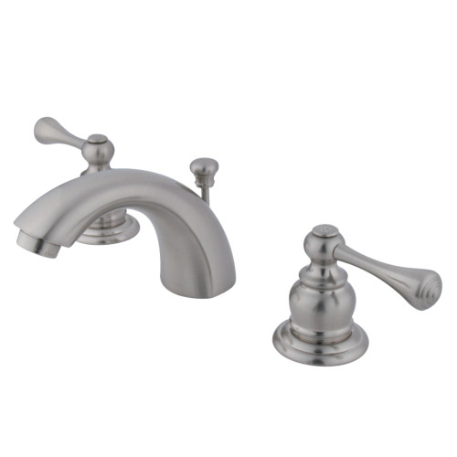 Kingston Brass KB948BL Mini-Widespread Bathroom Faucet, Brushed Nickel