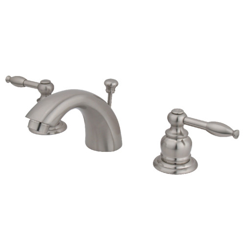 Kingston Brass KB958KL Mini-Widespread Bathroom Faucet, Brushed Nickel