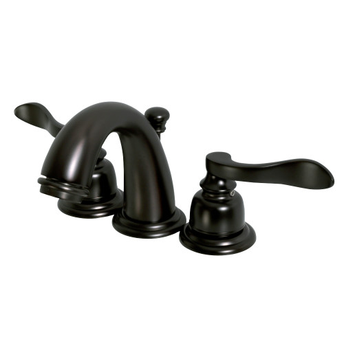 Kingston Brass KB8915NFL NuWave French Widespread Two Handle Bathroom Faucet, Oil Rubbed Bronze