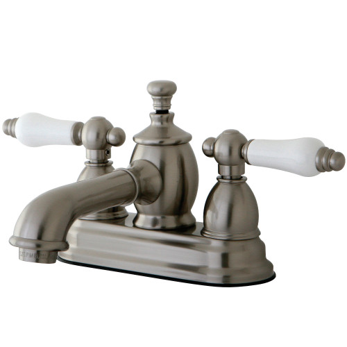 Kingston Brass KS7008PL 4 in. Centerset Bathroom Faucet, Brushed Nickel