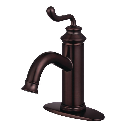 Kingston Brass Fauceture   LS5415RL Royale Single Handle Bathroom Faucet with Push Pop-Up, Oil Rubbed Bronze