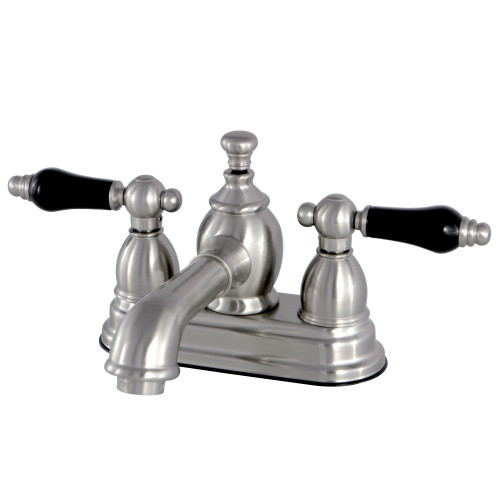 Kingston Brass KS7008PKL 4 in. Centerset Bathroom Faucet, Brushed Nickel