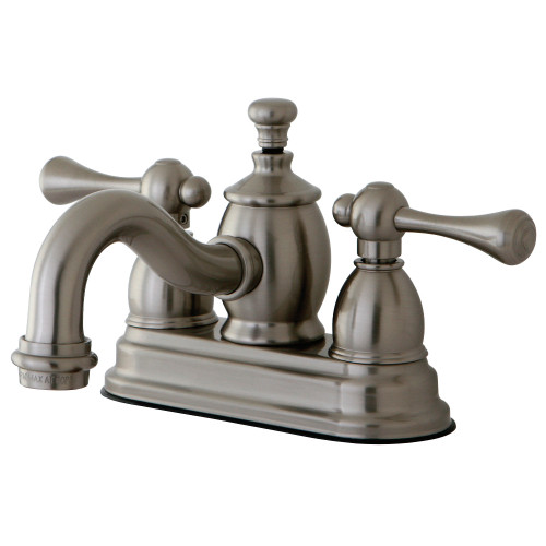 Kingston Brass KS7108BL 4 in. Centerset Bathroom Faucet, Brushed Nickel
