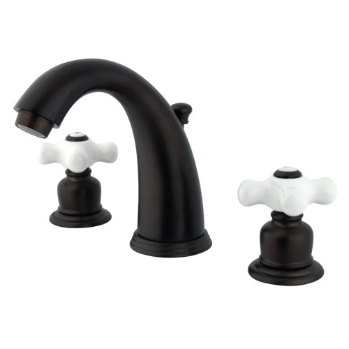 Kingston Brass KB985PX Victorian Two Handle Wall Mount Widespread Bathroom Faucet, Oil Rubbed Bronze