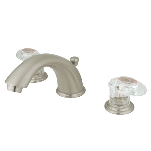 Kingston Brass GKB968ALL Widespread Two Handle Bathroom Faucet, Brushed Nickel