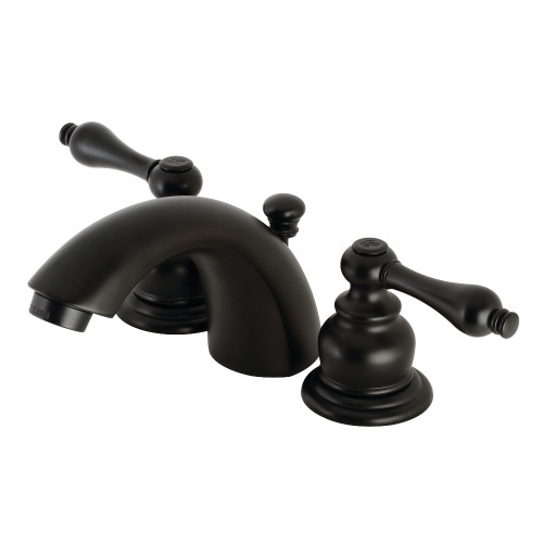 Kingston Brass KB940AL Victorian Mini-Widespread Bathroom Faucet, Matte Black