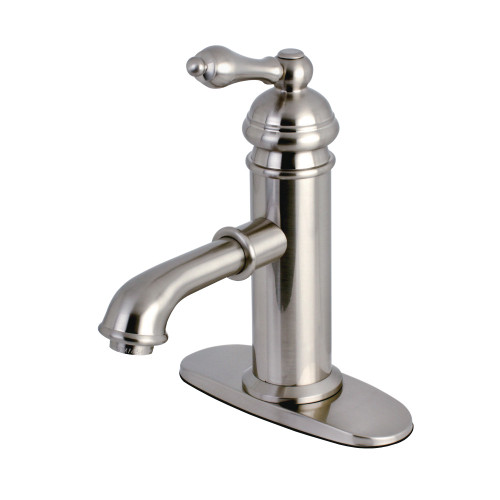 Kingston Brass KS7418ACL American Classic Single Handle Bathroom Faucet, Brushed Nickel
