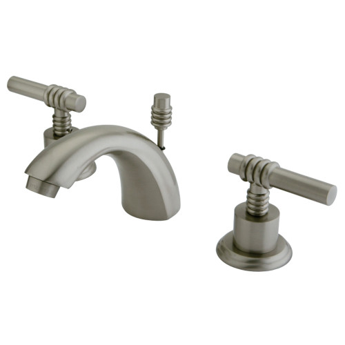 Kingston Brass KS2958ML Mini-Widespread Bathroom Faucet, Brushed Nickel